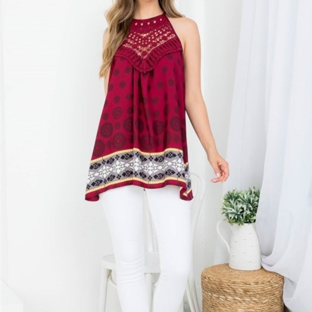 Halter Neck Swing Top  *ALL ITEMS ARE NEW, FROM MY CLOSED BOUTIQUE* #9233